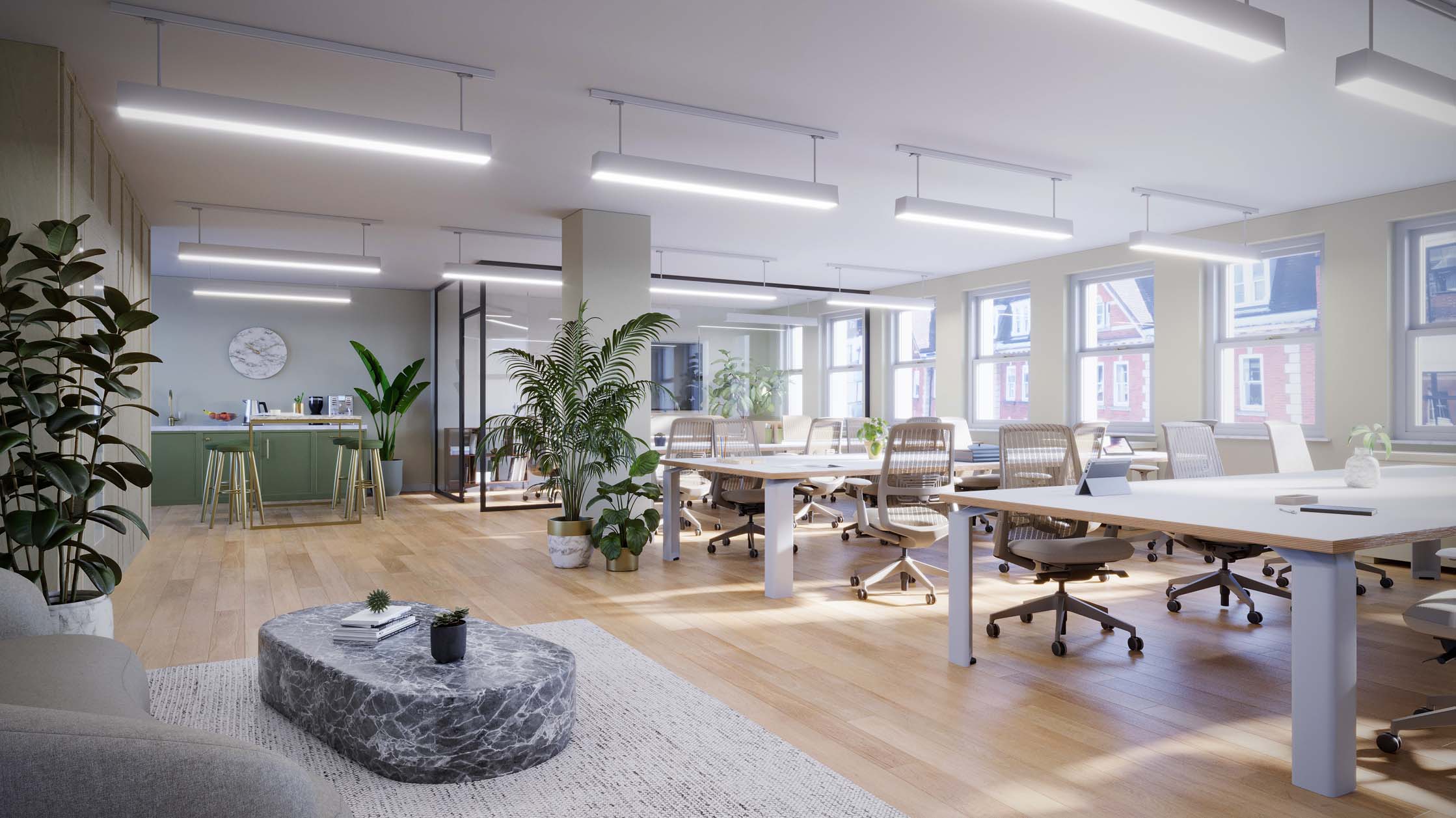 Office Render Furnished